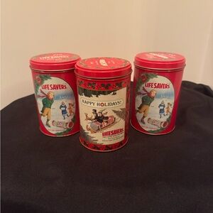 Vintage Life Savers Holiday Keepsake Tins – 1989 & 1991 – Set of 3